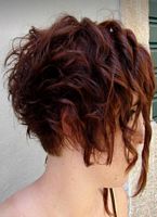 asymetryczne fryzury krótkie - uczesanie damskie zdjęcie numer 76B